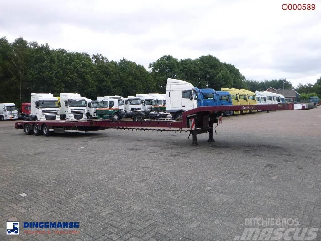 Nooteboom 3-axle semi-lowbed trailer extendable 14.5 m + ram Valníkové návěsy/Návěsy se sklápěcími bočnicemi