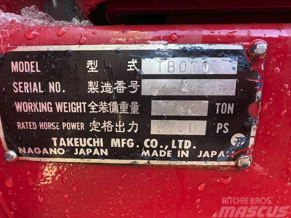 Takeuchi TB 070*+3xSchaufeln*7200 kg Mini rýpadla < 7t