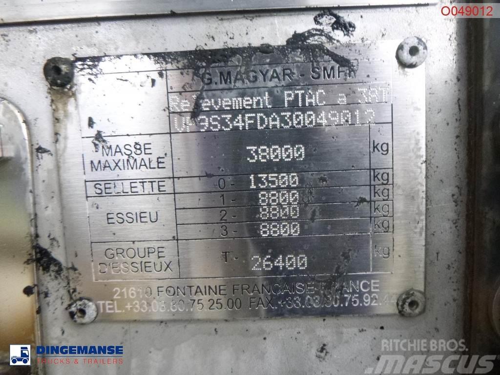 Magyar Bitumen tank inox 31.8 m3 / 1 comp / ADR 22/10/202 Cisternové návěsy