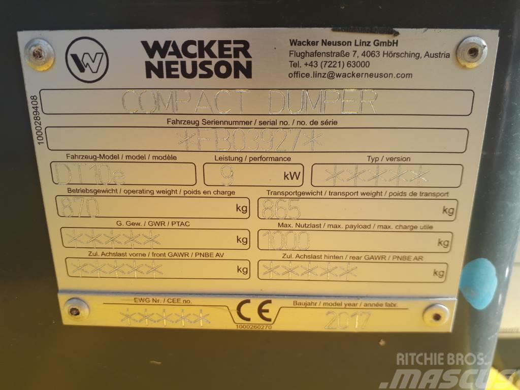 Wacker Neuson DT10e Pásové dempry