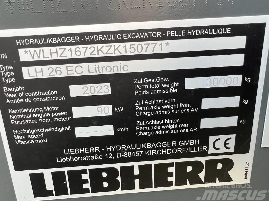 Liebherr LH26 EC Pásová rýpadla