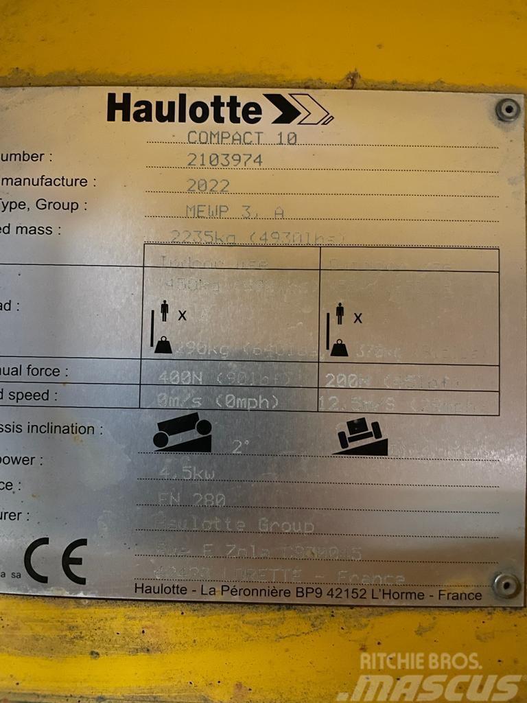 Haulotte Compact 10 Nůžková zvedací plošina