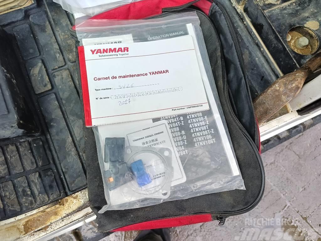 Yanmar SV 26 2,6 ton minigraver mini excavator bagger Mini rýpadla < 7t