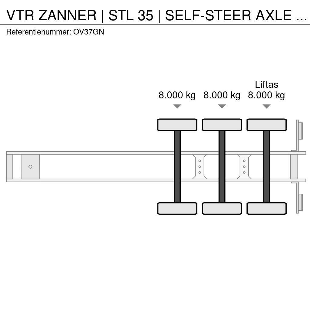  VTR ZANNER | STL 35 | SELF-STEER AXLE | RAMPS | GA Návěsy na přepravu automobilů