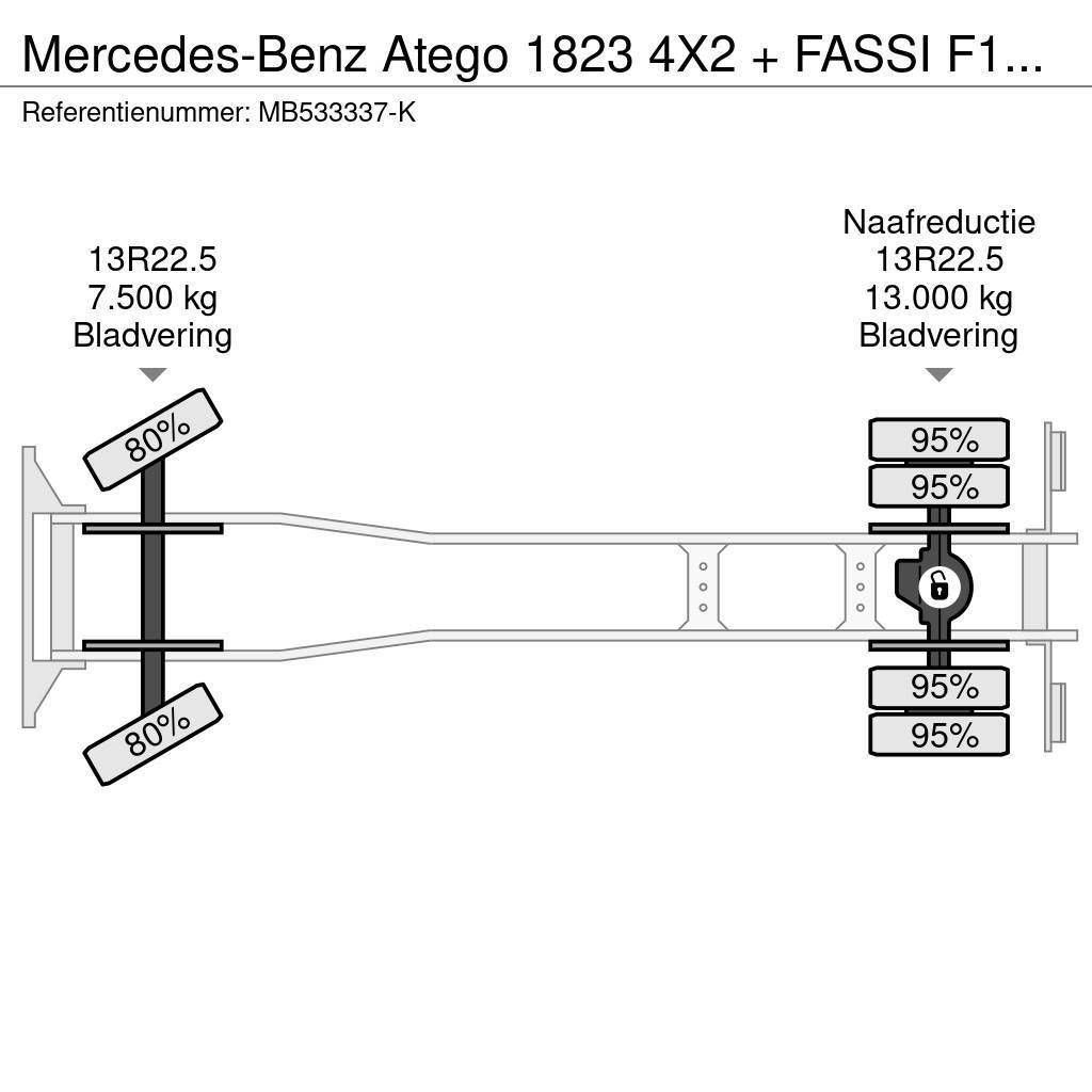 Mercedes-Benz Atego 1823 4X2 + FASSI F110A.21 + TIPPER - MANAUL Univerzální terénní jeřáby
