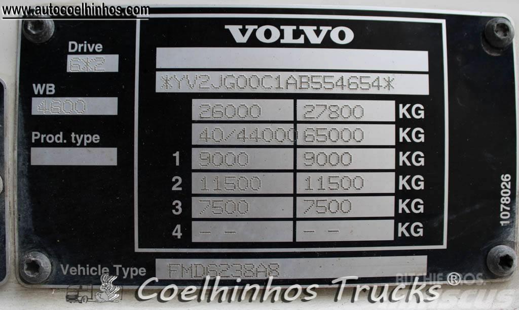 Volvo FM 380 + Hiab 288 Valníky/Sklápěcí bočnice