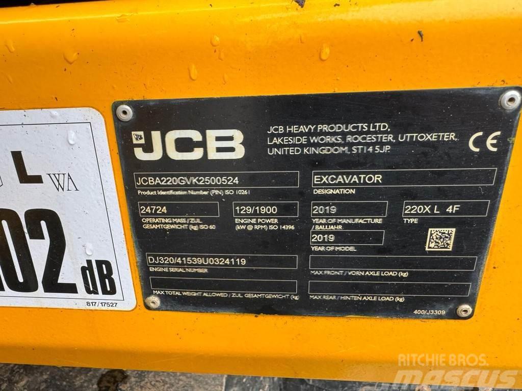 JCB JS220X LC Pásová rýpadla