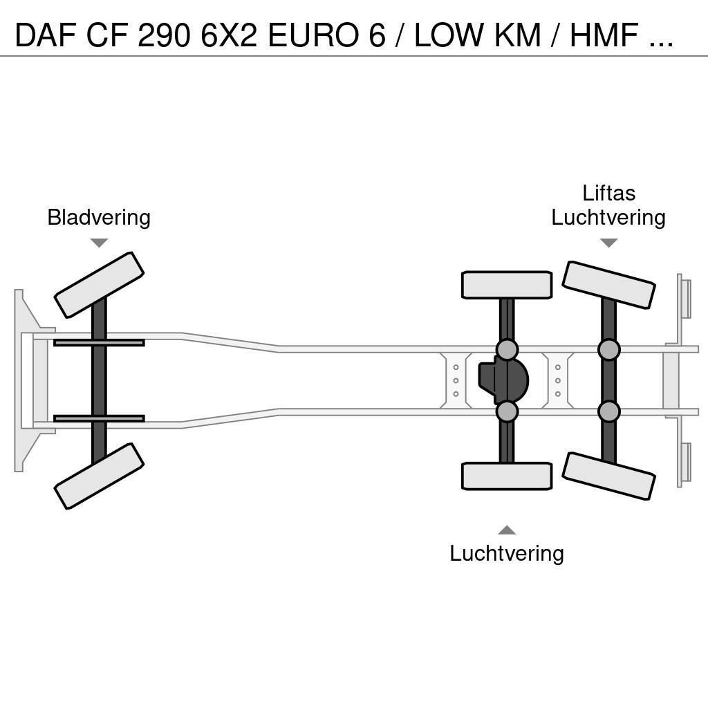 DAF CF 290 6X2 EURO 6 / LOW KM / HMF 3220 K6 / 32 T/M Univerzální terénní jeřáby