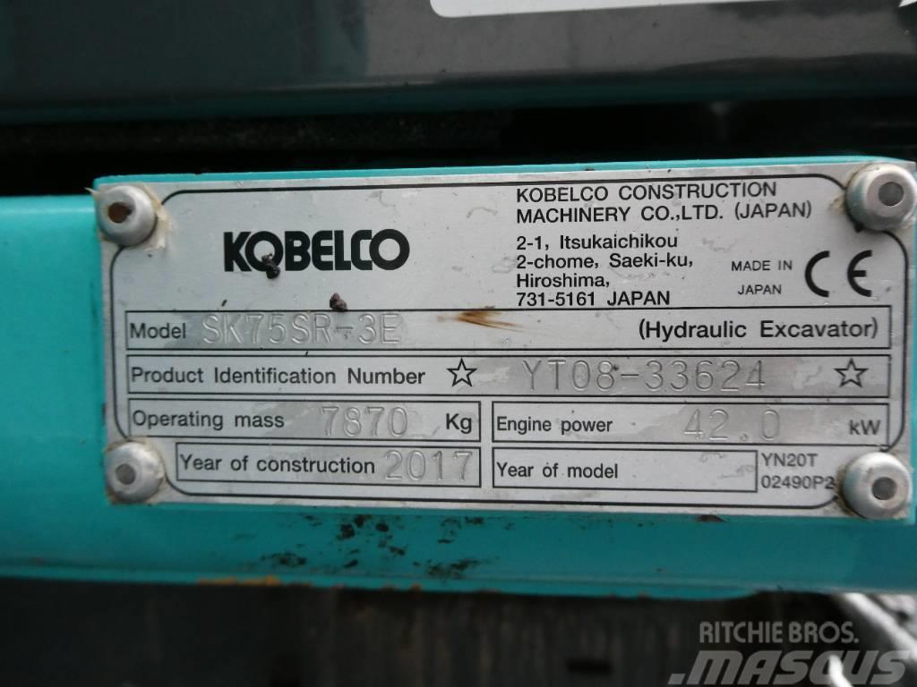 Kobelco SK 75 SR-3E Midi rýpadla 7t - 12t