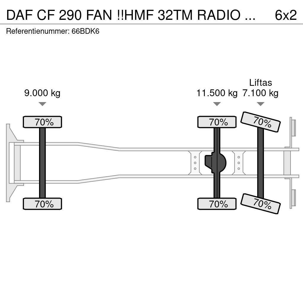 DAF CF 290 FAN !!HMF 32TM RADIO REMOTE!! FRONT STAMP!! Univerzální terénní jeřáby