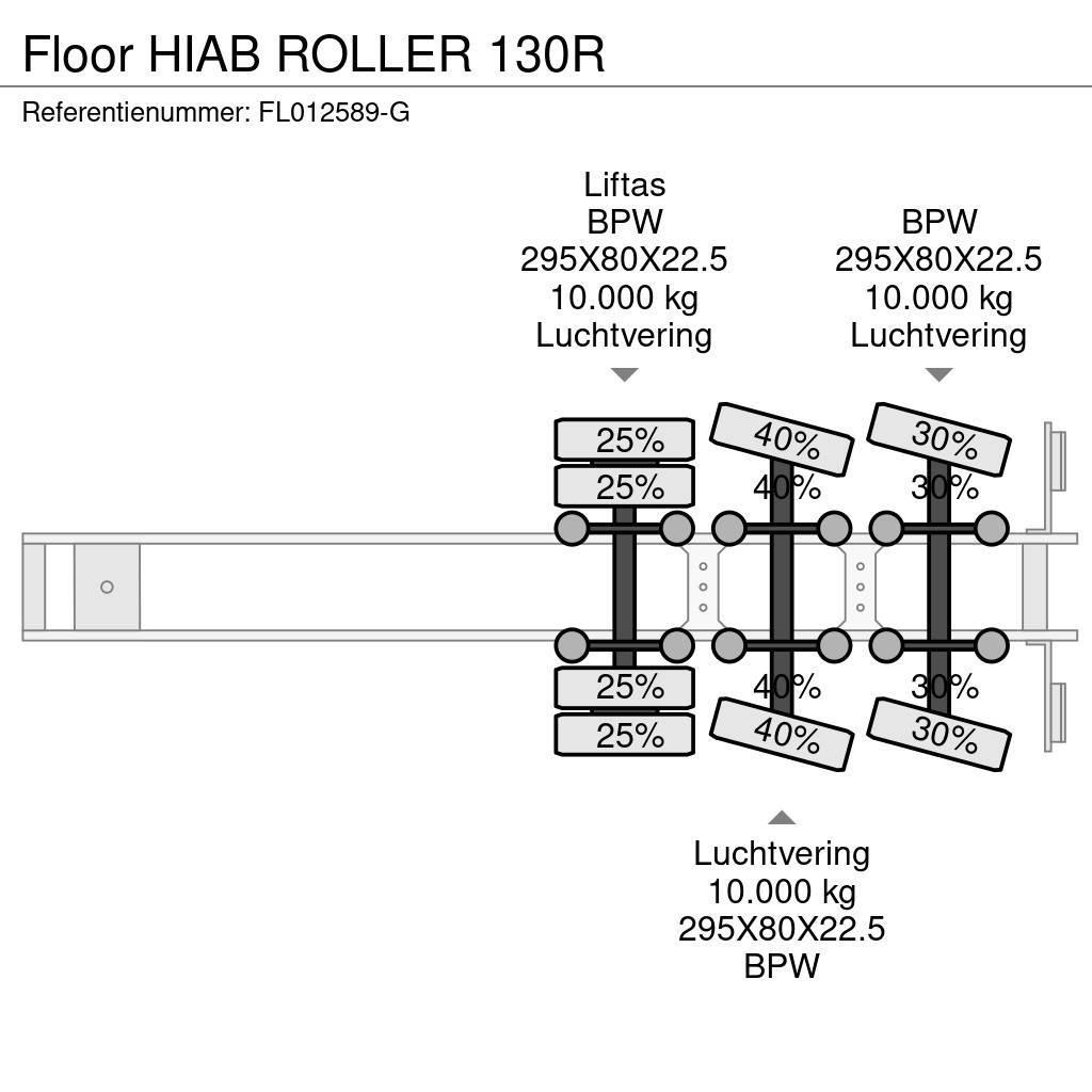 Floor HIAB ROLLER 130R Valníkové návěsy/Návěsy se sklápěcími bočnicemi
