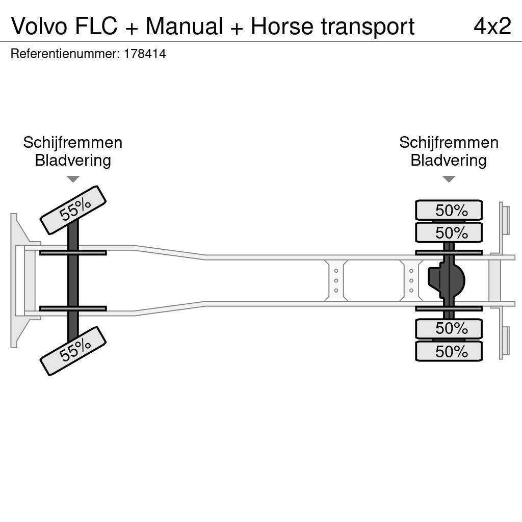 Volvo FLC + Manual + Horse transport Vozy na přepravu zvířat
