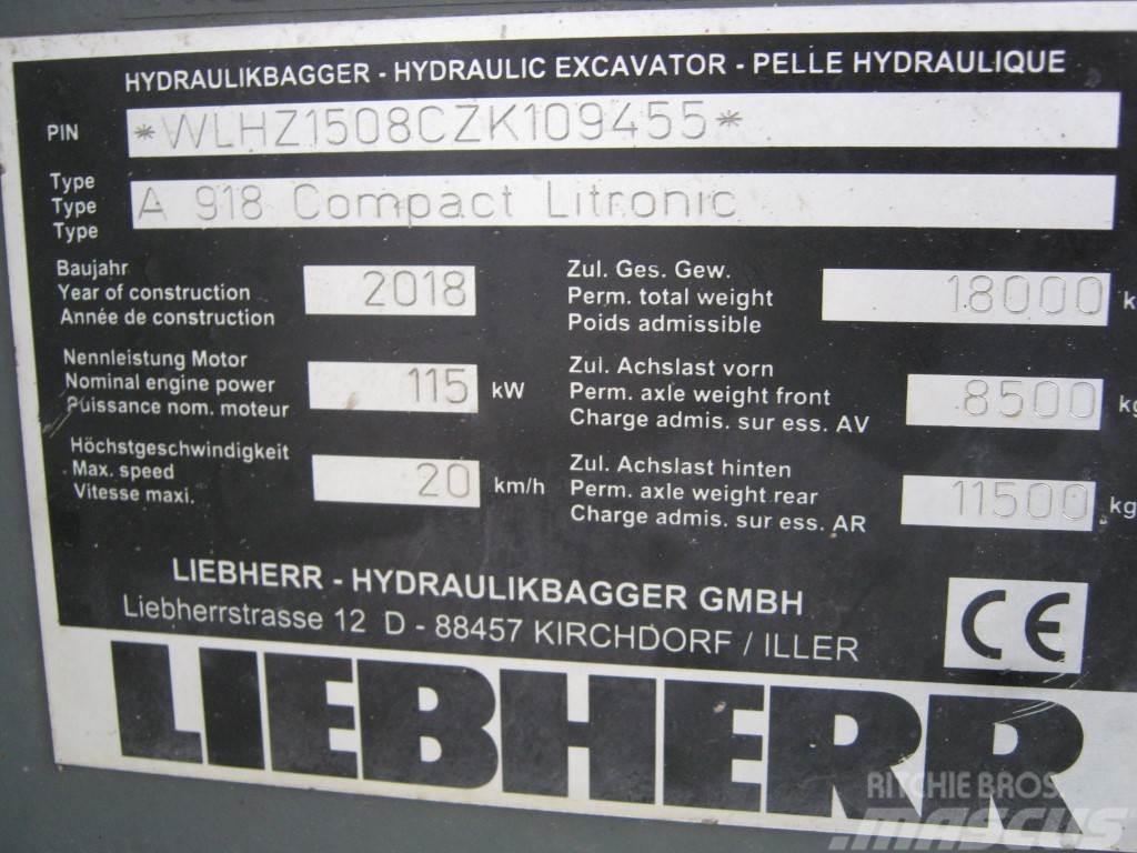Liebherr A 918 Compact Litronic Kolová rýpadla