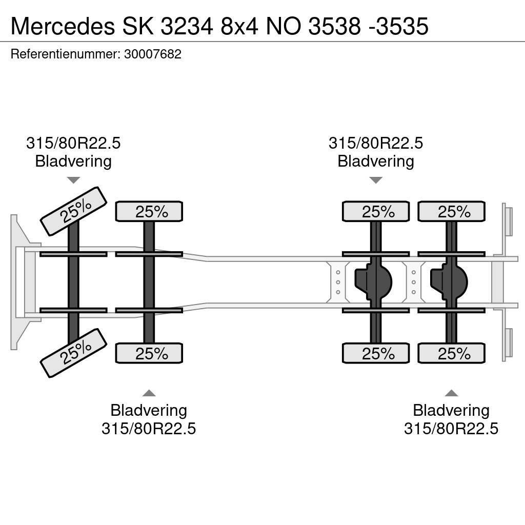 Mercedes-Benz SK 3234 8x4 NO 3538 -3535 Nákladní vozidlo bez nástavby