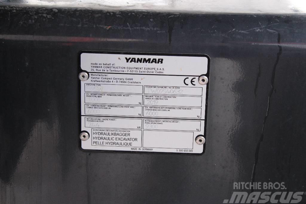 Yanmar B 95 W / Engcon EC-Oil, Rasvari, Lämmitin, ym! Kolová rýpadla