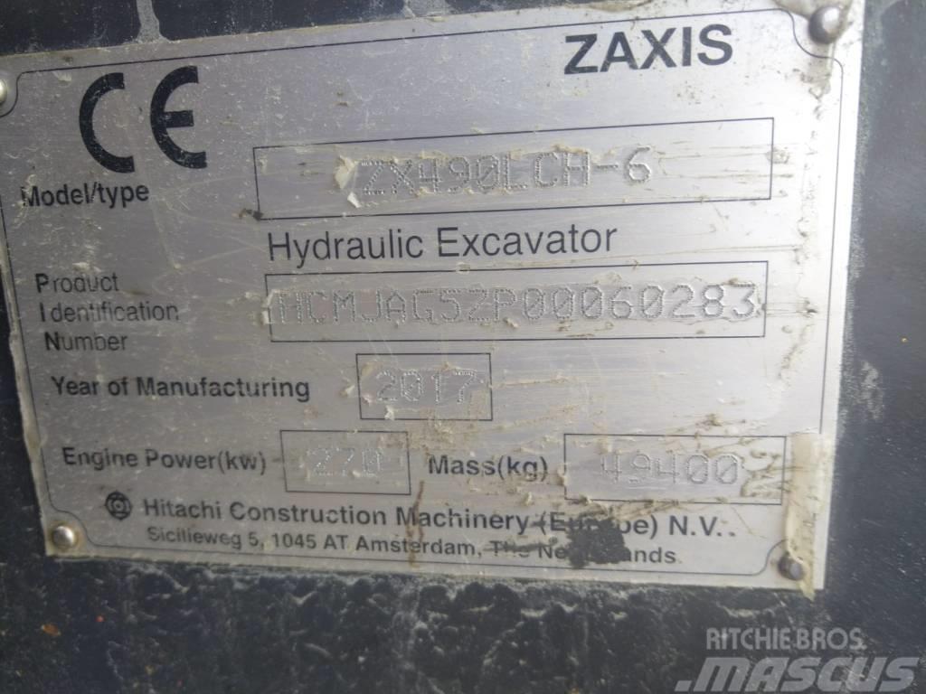 Hitachi ZX 490 LC H-6 Pásová rýpadla
