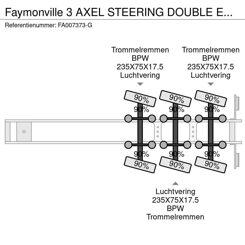 Faymonville 3 AXEL STEERING DOUBLE EXTENDABLE BED 9,4+6,9+6,6 Podvalníkové návěsy