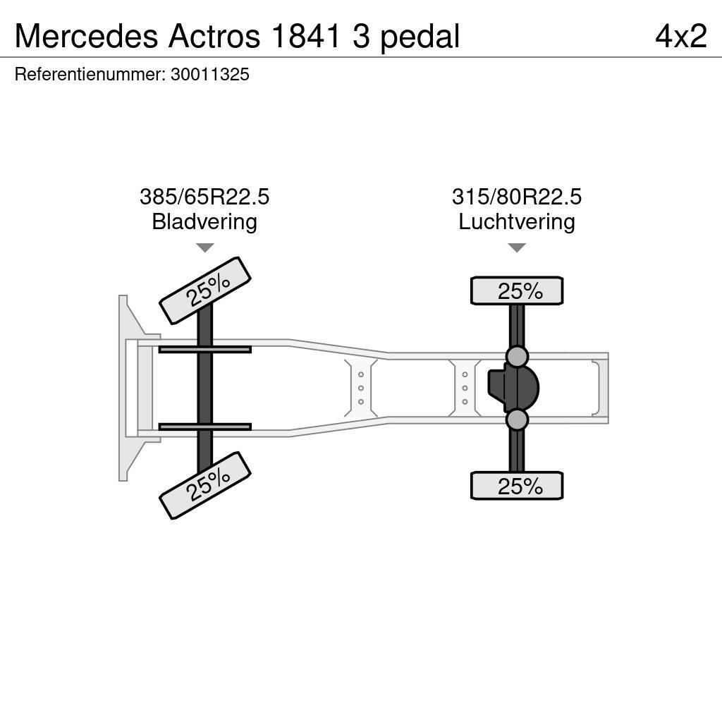 Mercedes-Benz Actros 1841 3 pedal Tahače