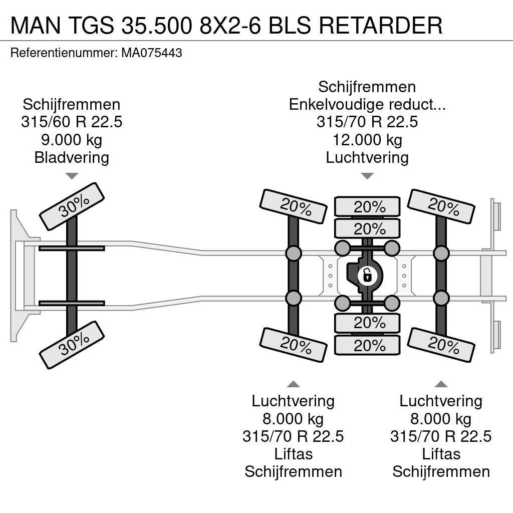 MAN TGS 35.500 8X2-6 BLS RETARDER Nákladní vozidlo bez nástavby