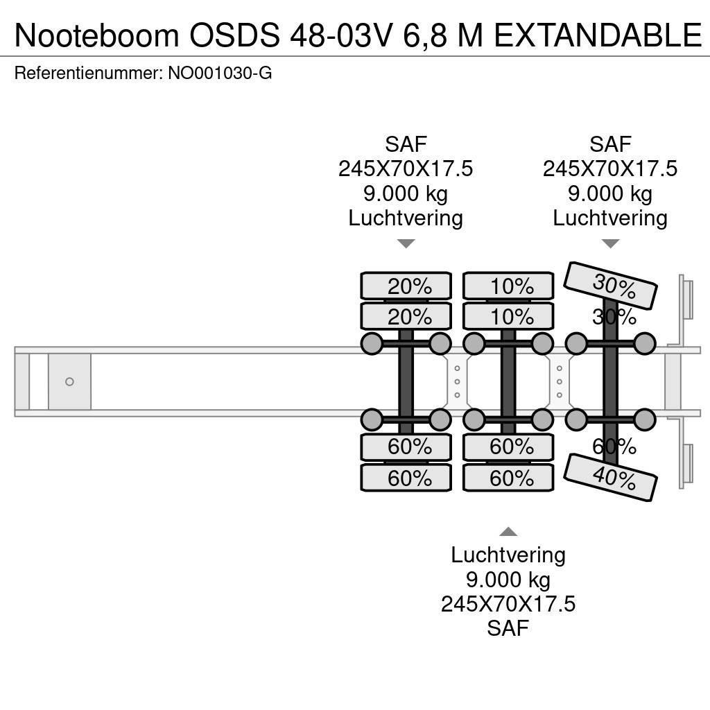 Nooteboom OSDS 48-03V 6,8 M EXTANDABLE Podvalníkové návěsy