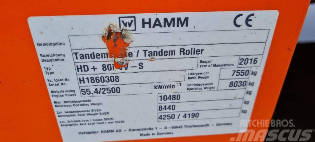 Hamm HD+ 80 i VV-S Tandemové válce