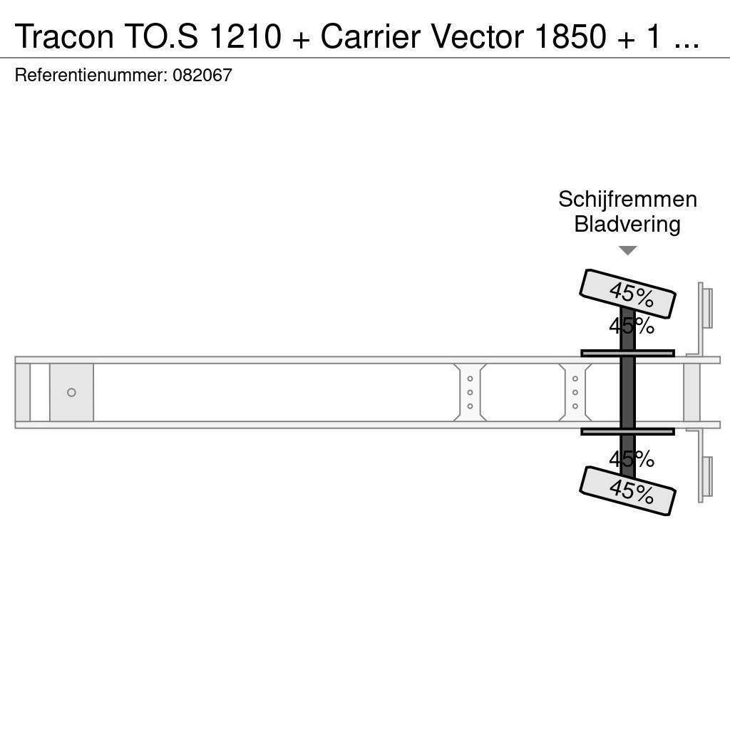 Tracon TO.S 1210 + Carrier Vector 1850 + 1 AXLE Chladírenské návěsy