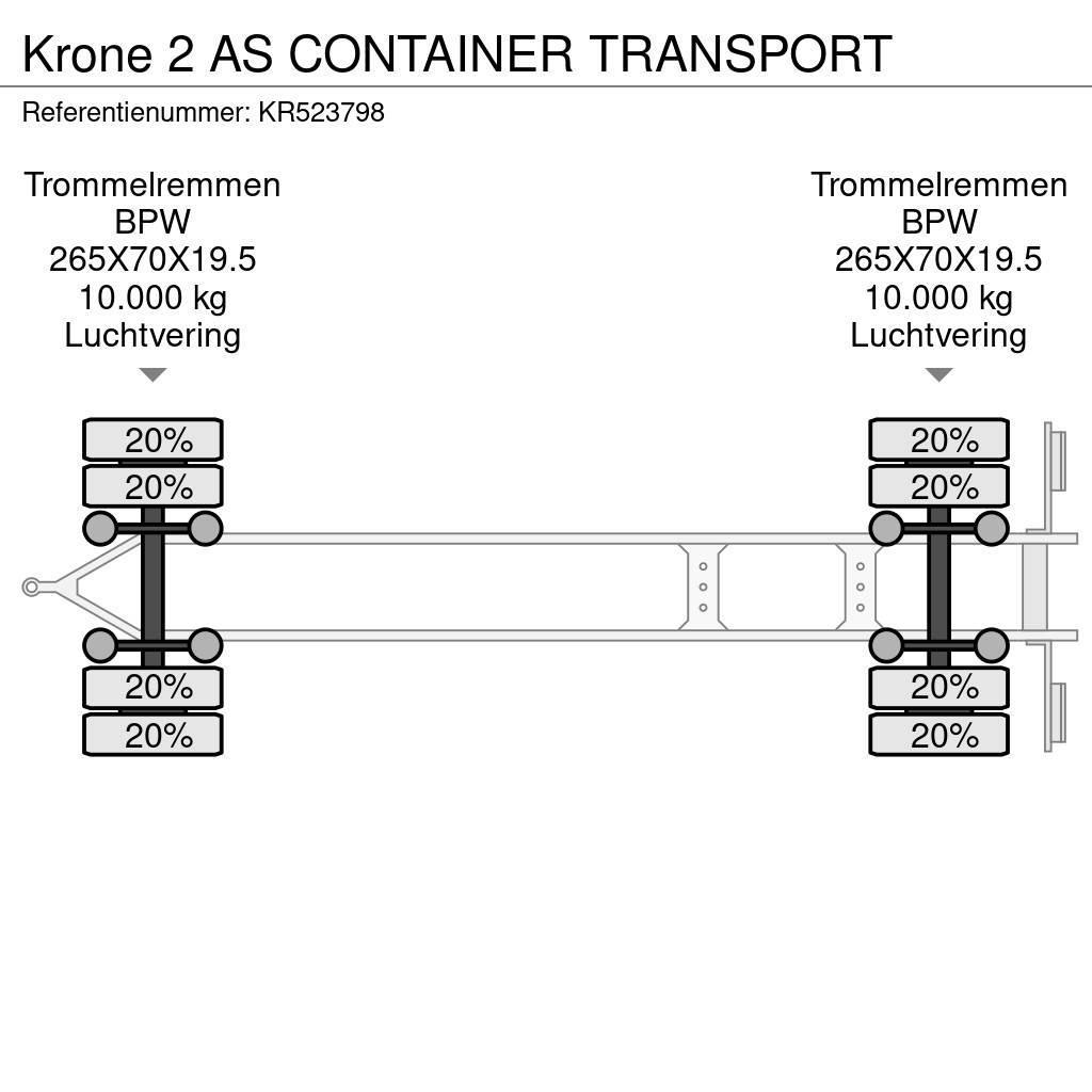 Krone 2 AS CONTAINER TRANSPORT Kontejnerové přívěsy