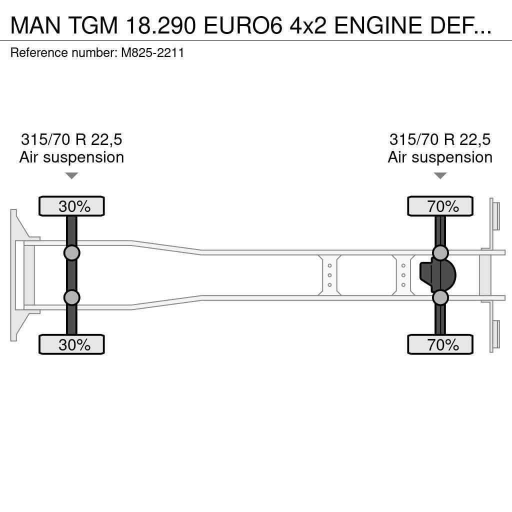 MAN TGM 18.290 EURO6 4x2 ENGINE DEFECT!!! Chladírenské nákladní vozy