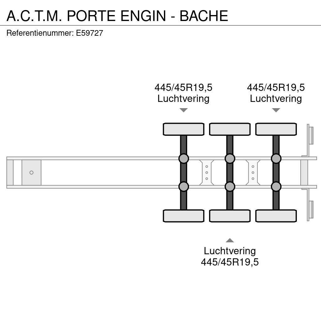  A.C.T.M. PORTE ENGIN - BACHE Podvalníkové návěsy