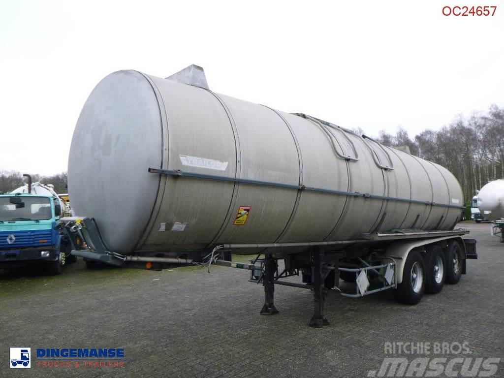 Trailor Heavy oil / bitumen tank steel 31.1 m3 / 1 comp Cisternové návěsy