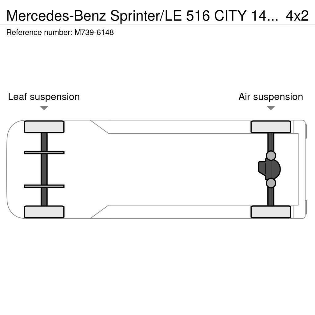 Mercedes-Benz Sprinter/LE 516 CITY 14 PCS AVAILABLE / PASSANGERS Městské autobusy