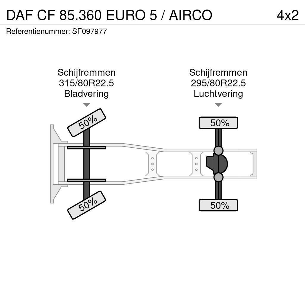 DAF CF 85.360 EURO 5 / AIRCO Tahače
