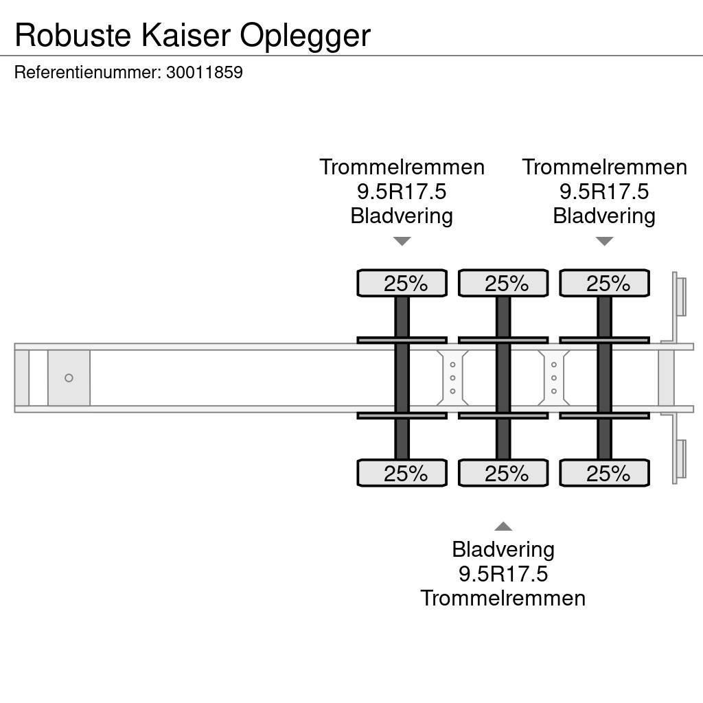 Robuste Kaiser Oplegger Podvalníkové návěsy
