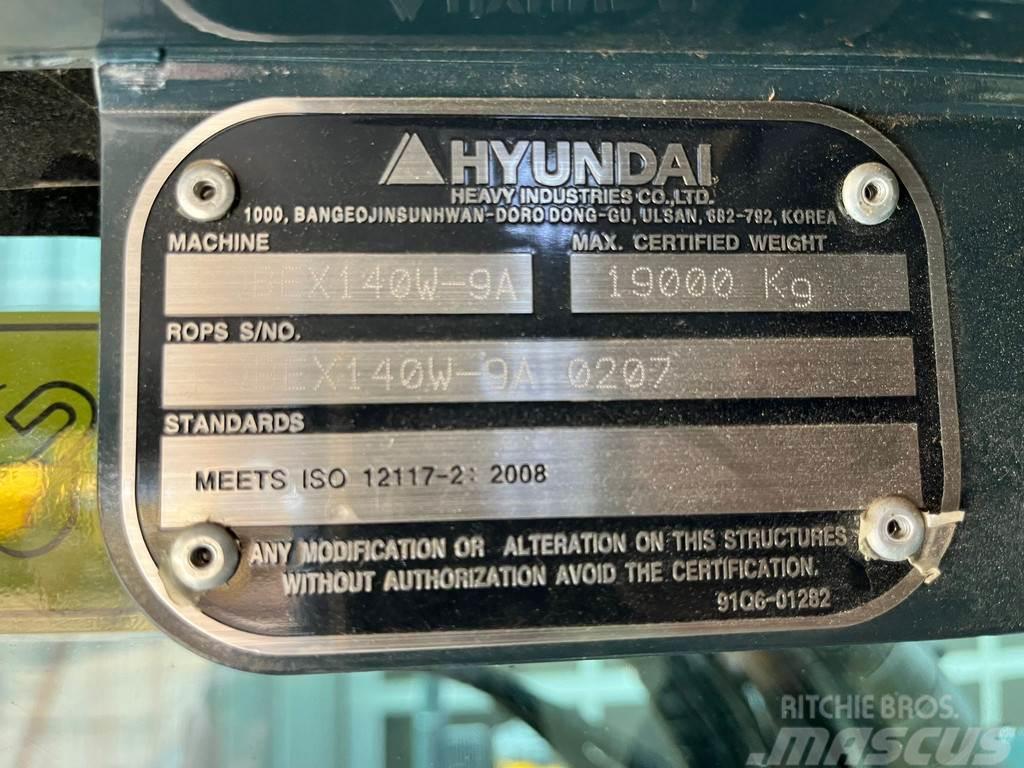 Hyundai Robex 140W-9A | Rototilt R4 Kolová rýpadla