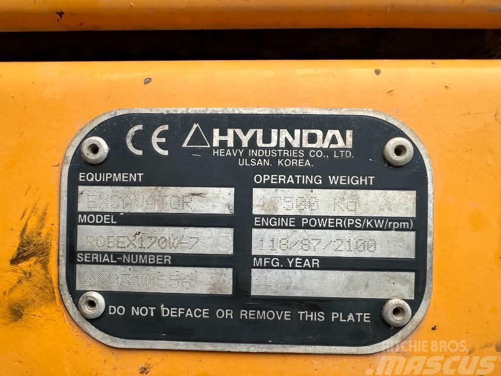 Hyundai R 170W-7 Kolová rýpadla