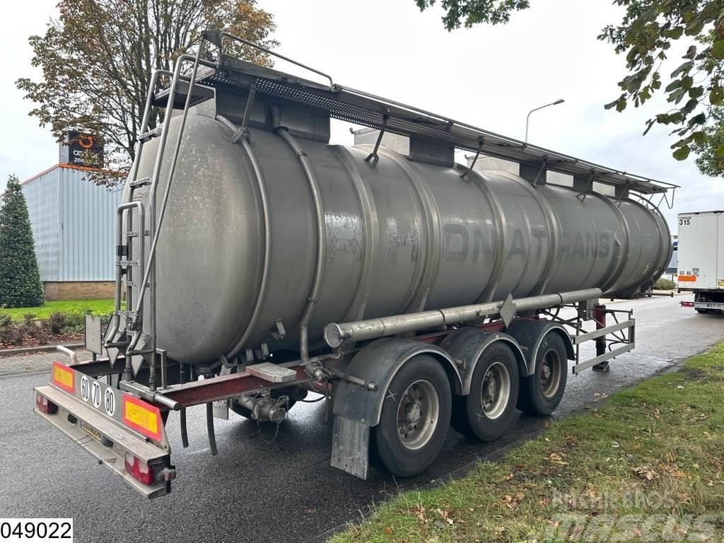 Magyar Chemie 34500 Liter, RVS tank, 1 Compartment Cisternové návěsy