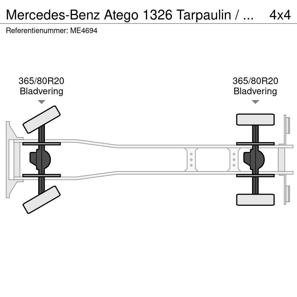 Mercedes-Benz Atego 1326 Tarpaulin / Canvas Box Truck Hasičský vůz