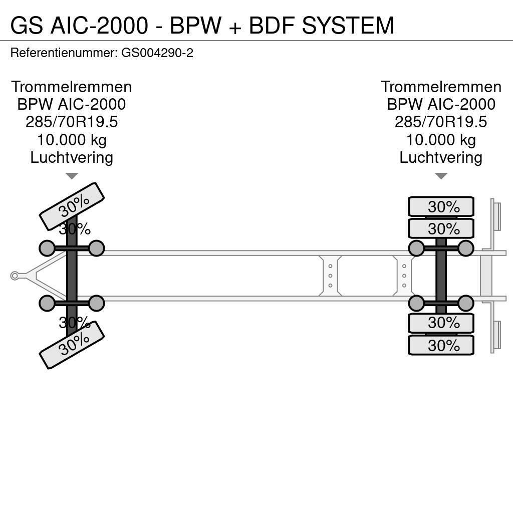 GS AIC-2000 - BPW + BDF SYSTEM Kontejnerové přívěsy