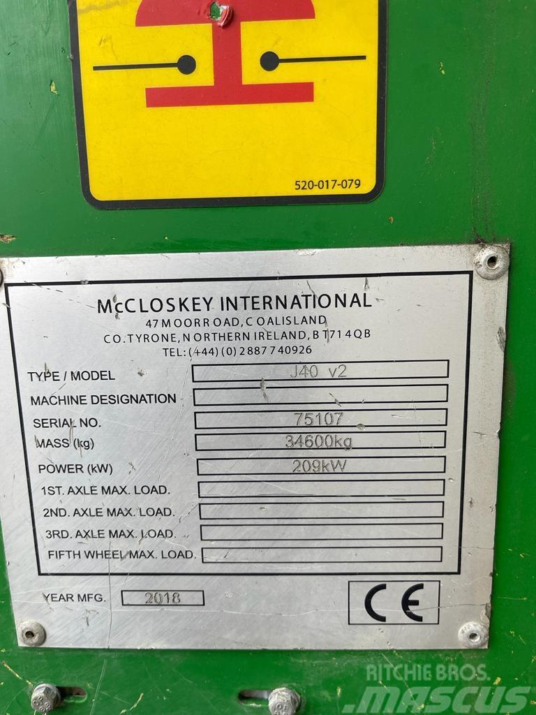 McCloskey J40 v2 Mobilní drtiče