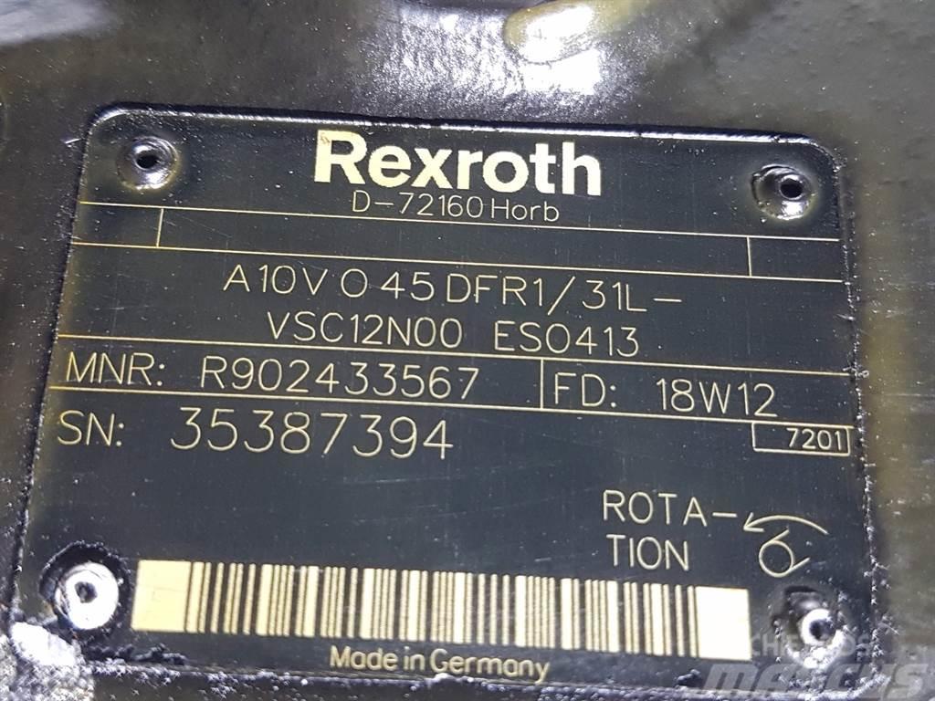 CLAAS TORION-Rexroth A10VO45DFR1/31L-Load sensing pump Hydraulika