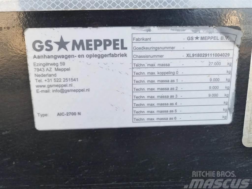 GS Meppel AIC-2700 N container aanhanger Kontejnerové přívěsy