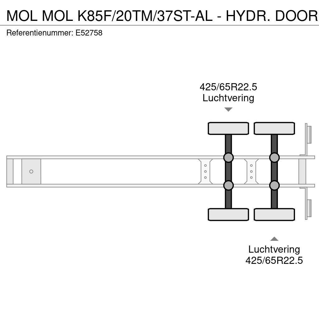 MOL K85F/20TM/37ST-AL - HYDR. DOOR Sklápěcí návěsy
