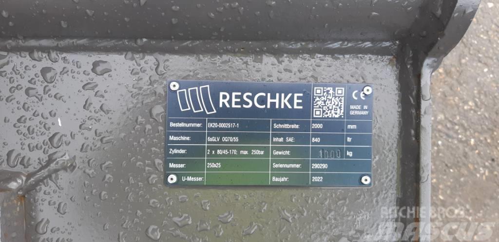 Reschke Grabenräumlöffel OQ70/55-2000mm A#5842 Hloubkové lopaty