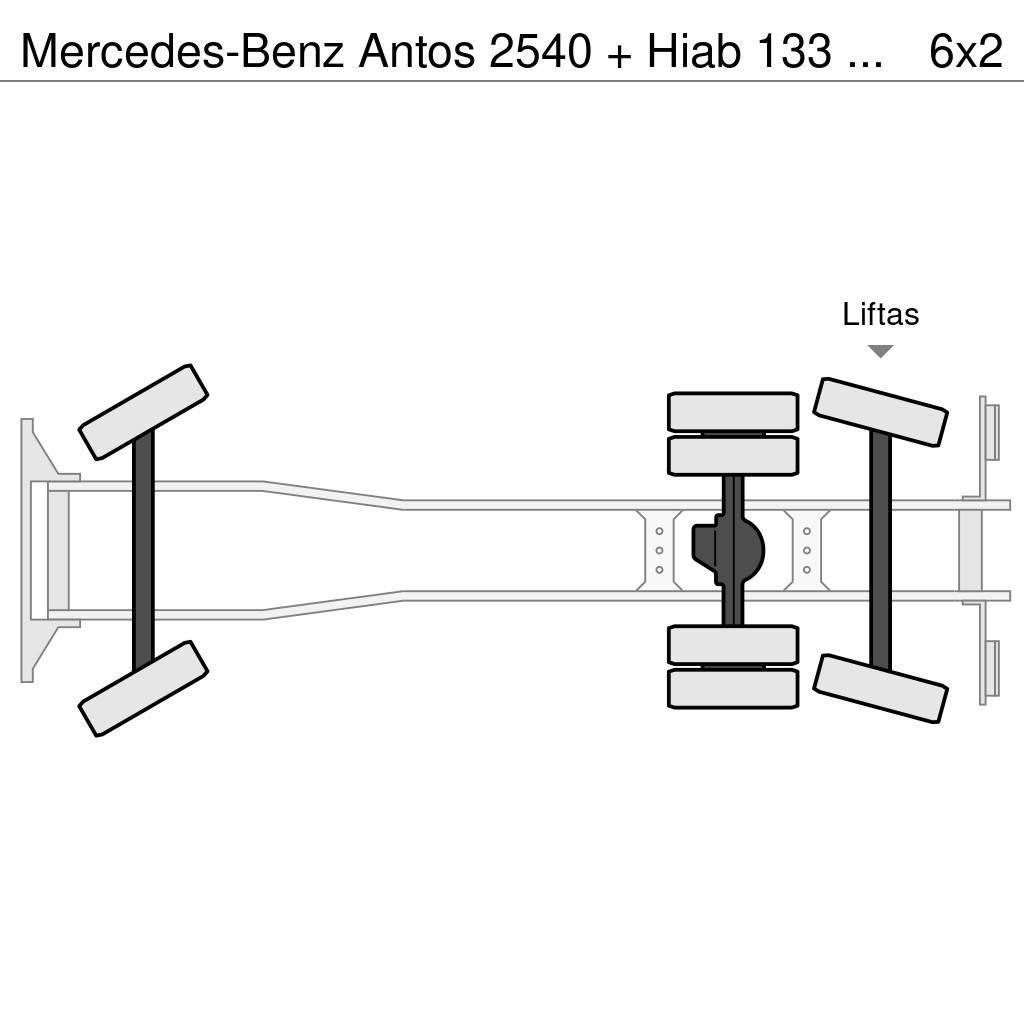 Mercedes-Benz Antos 2540 + Hiab 133 K Pro Hipro Univerzální terénní jeřáby