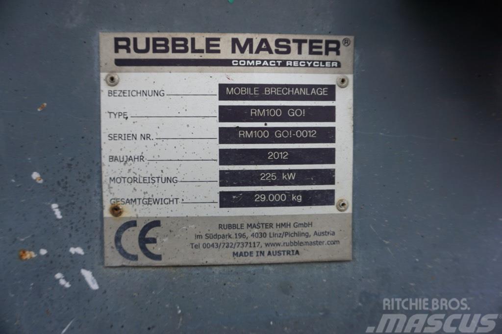 Rubble Master RM 100GO! Mobilní drtiče