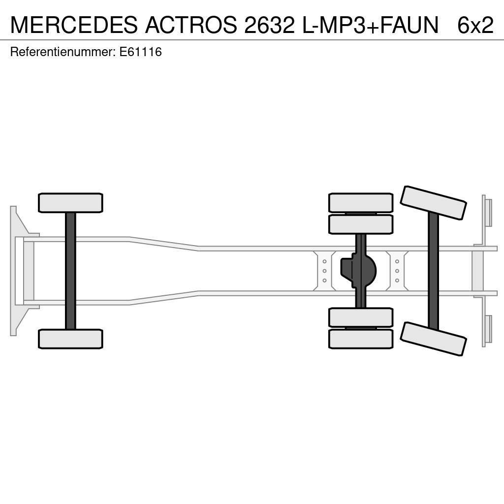 Mercedes-Benz ACTROS 2632 L-MP3+FAUN Popelářské vozy