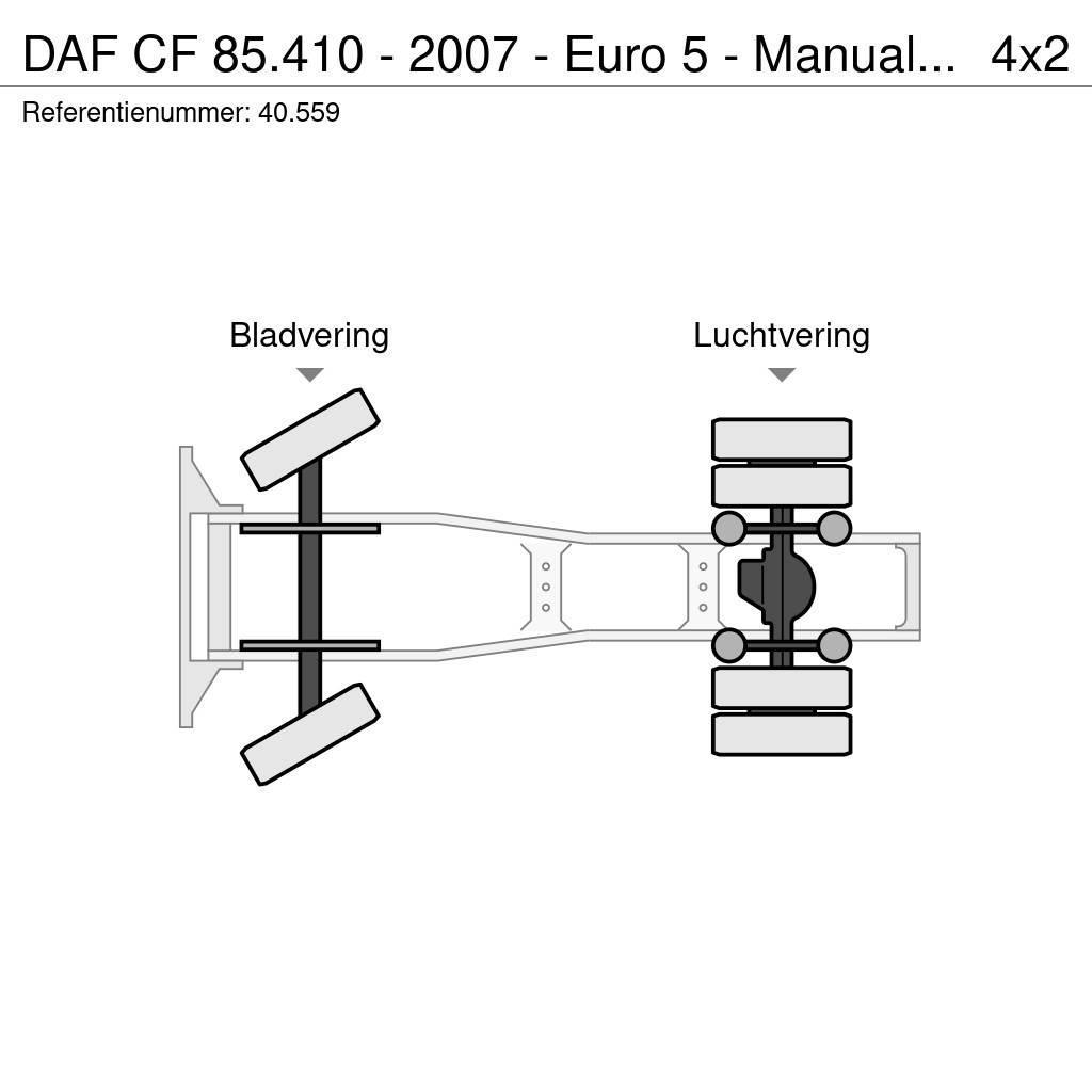 DAF CF 85.410 - 2007 - Euro 5 - Manual ZF - 40.559 Tahače