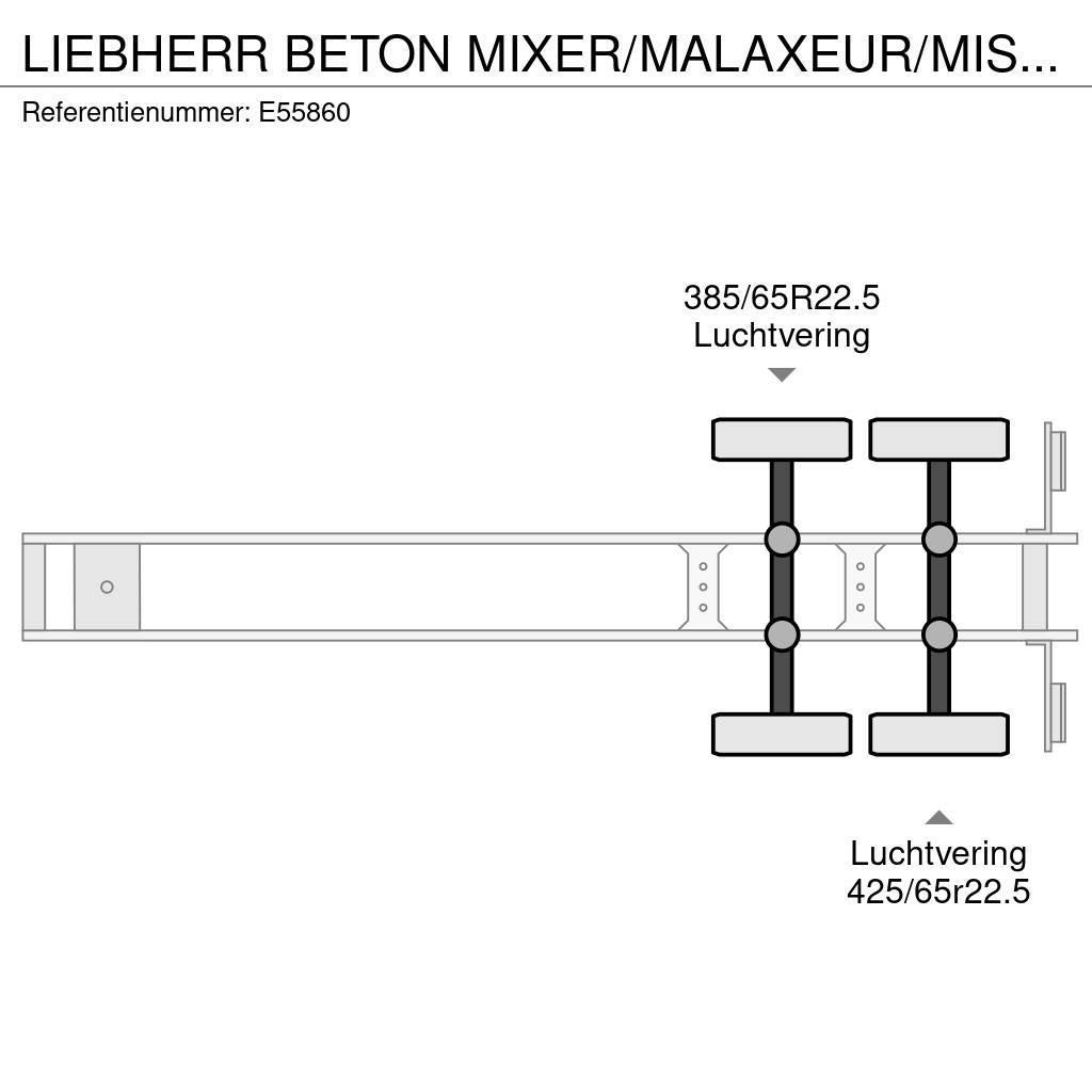 Liebherr BETON MIXER/MALAXEUR/MISCHER 12m³+Motor/Moteur Aux Ostatní návěsy
