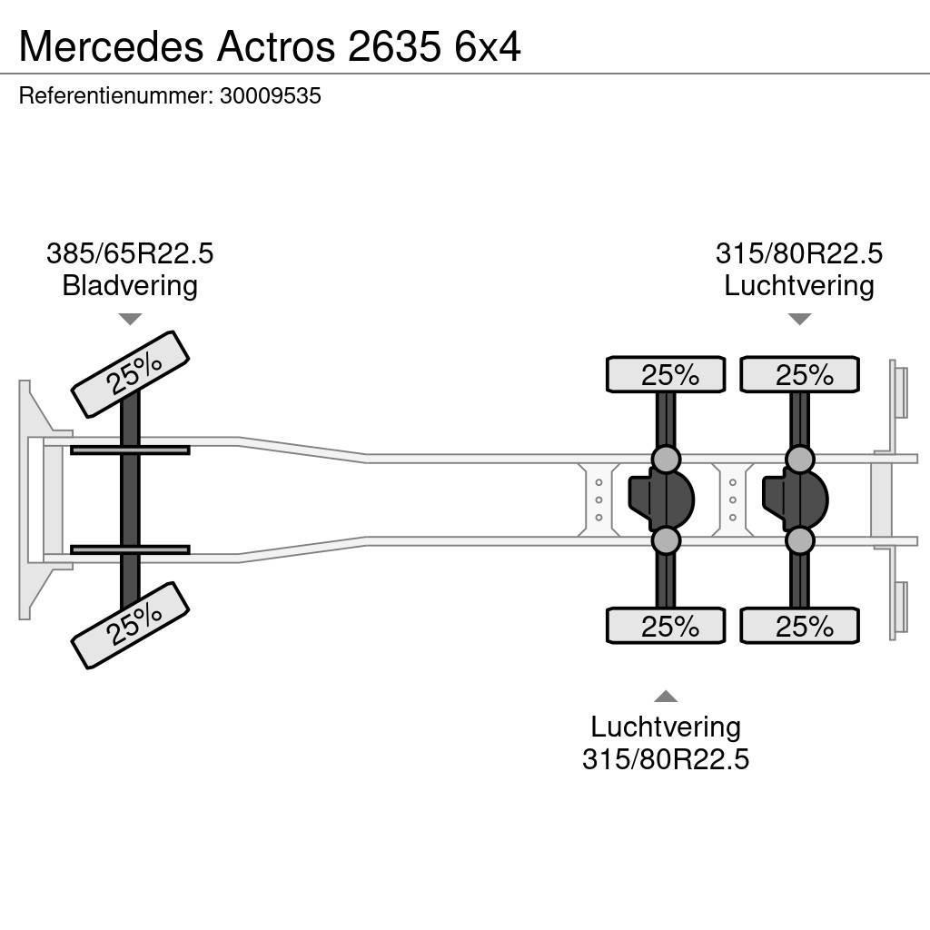 Mercedes-Benz Actros 2635 6x4 Nákladní vozidlo bez nástavby
