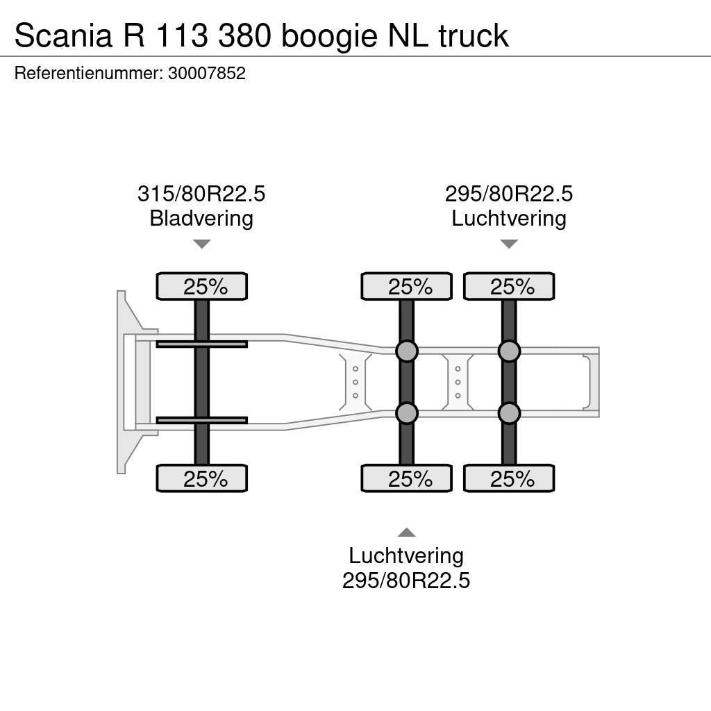 Scania R 113 380 boogie NL truck Tahače